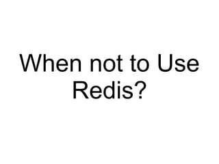 Redis - From LAMP to NoSQL (CloudTW meetup-14)