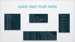 quick start multi redis
 