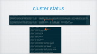cluster status
 