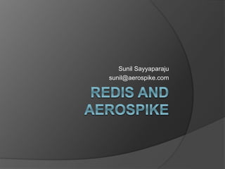 Redis vs Aerospike | PPT