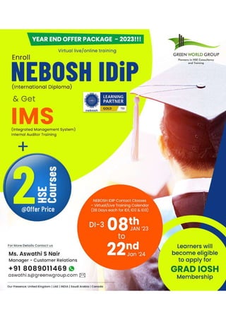 Rediscover the Endless Opportunities - Nebosh I dip Course in Brazil by Green World Group.pdf