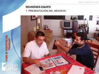 REUNIÓNES EQUIPO 1. PRESENTACIÓN DEL NEGOCIO FASE III: EQUIPOS DE    TRABAJO 