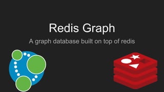 Redis Graph
A graph database built on top of redis
 