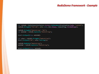 RedisDemo Framework - Example
 