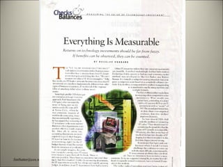 EveryThing is Measurable [email_address] www.PeerGroup.net 