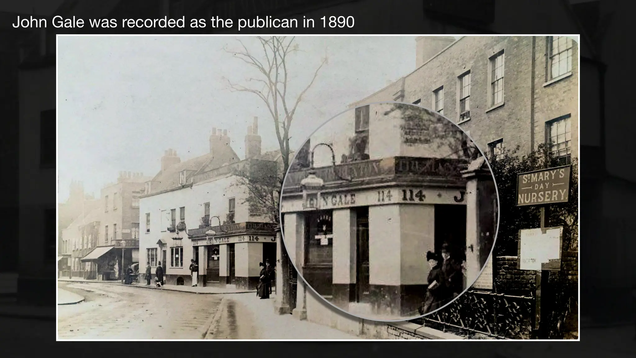 John Gale was recorded as the publican in 1890
 