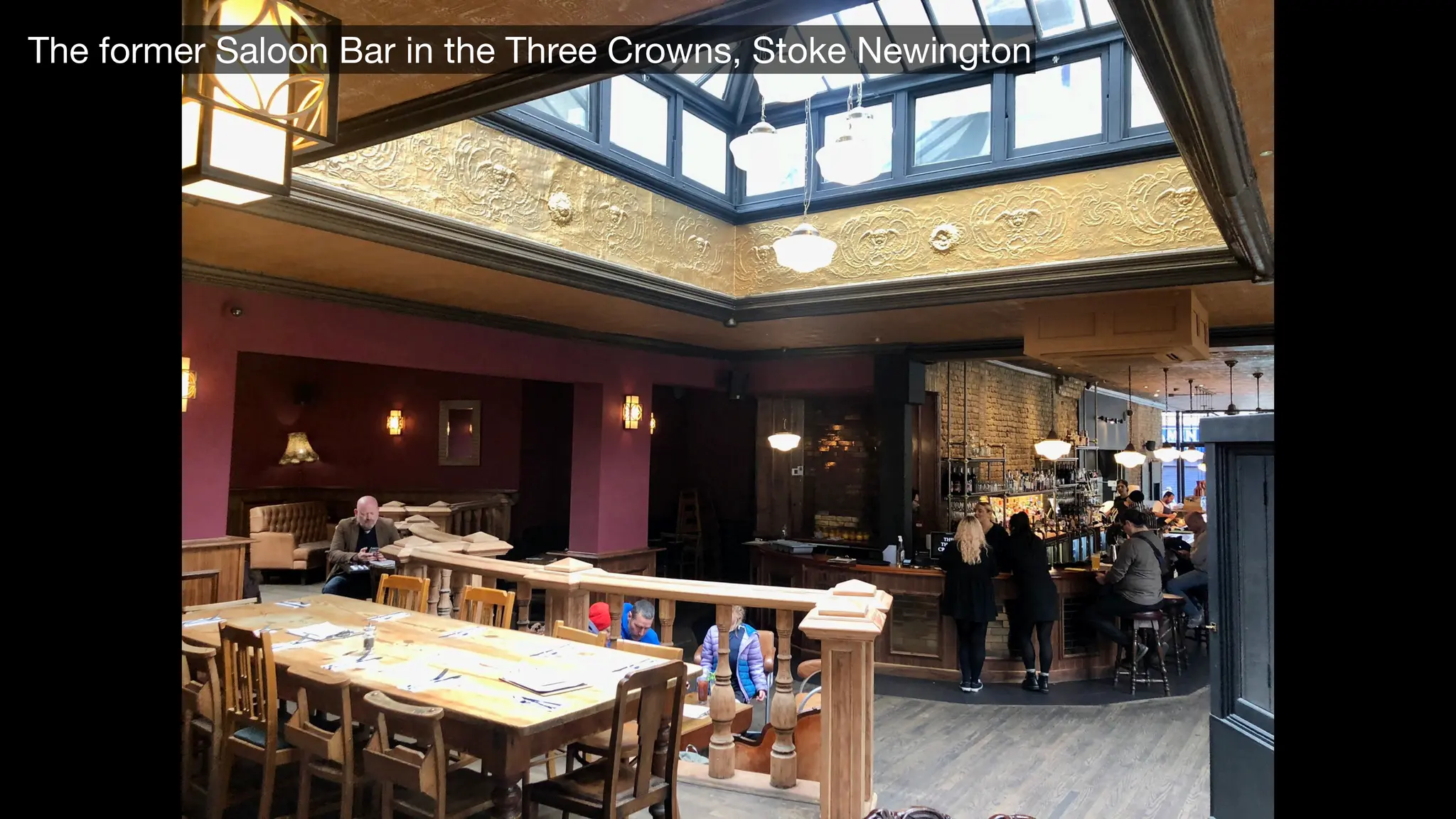 The Saloon Bar in the Three Crowns
The former Saloon Bar in the Three Crowns, Stoke Newington
 