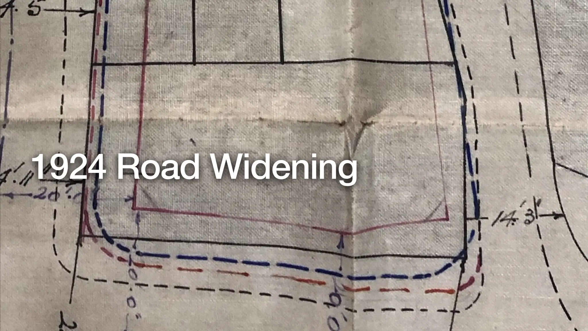 1924 Road Widening
 