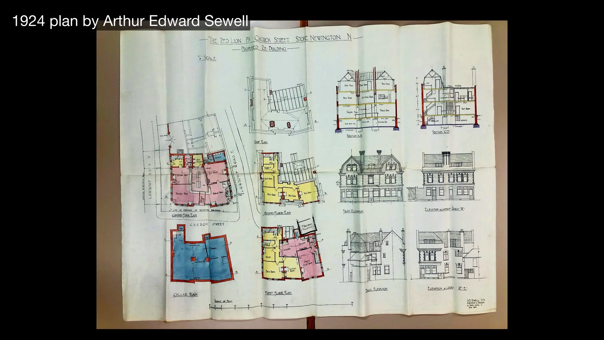 1924 plan by Arthur Edward Sewell
 