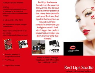 Red lips studio Marketing Brochure