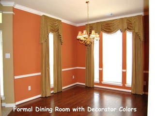 Formal Dining Room with Decorator Colors 