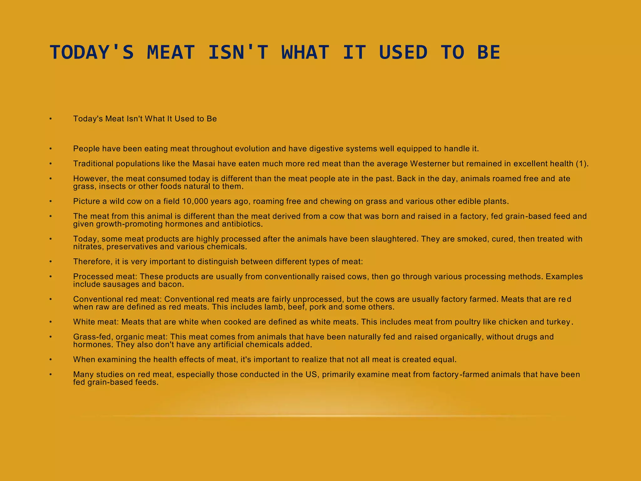 Red meat facts | PPTX