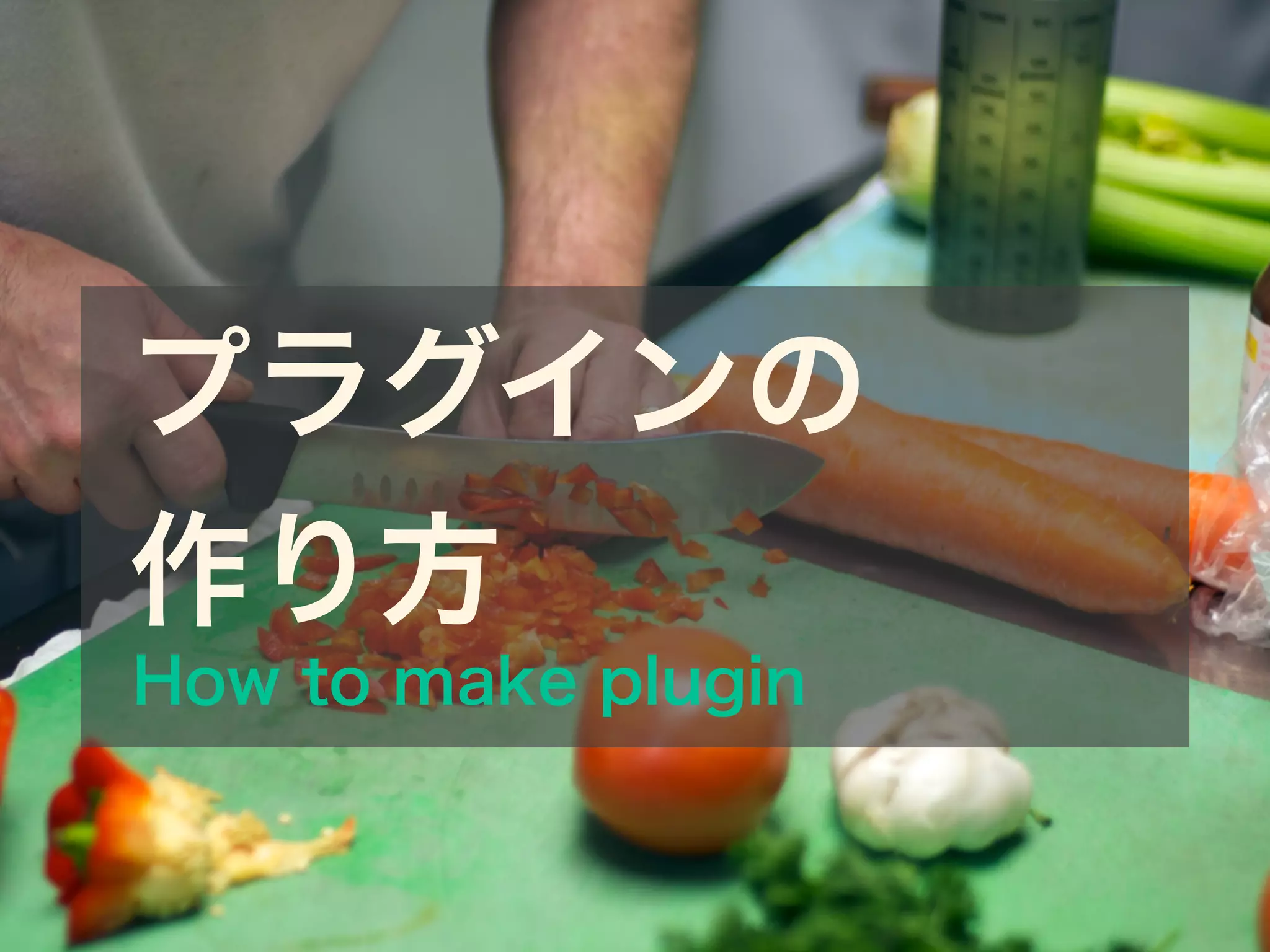 プラグインの
作り方
How to make plugin
 