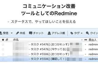 ߥ˥`
ĩ`ȤƤRedmine
Ʃ`ǡäƤۤȤ򁻤
 