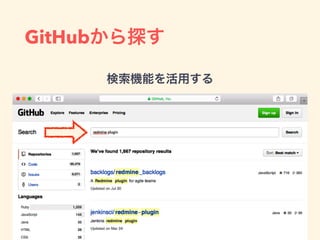 GitHubから探す
検索機能を活用する
 