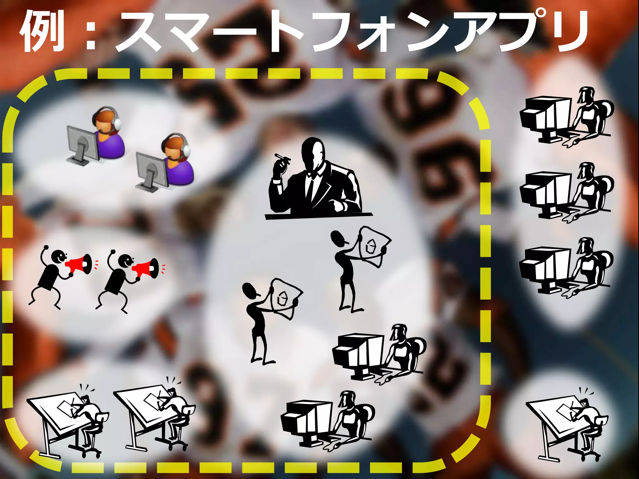 例：スマートフォンアプリ
 