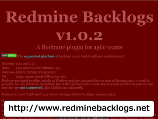 http://www.redminebacklogs.net
 