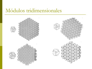 Módulos tridimensionales
 
