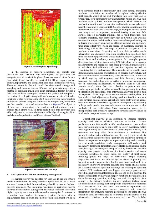 Global Positioning System in Precision Agriculture