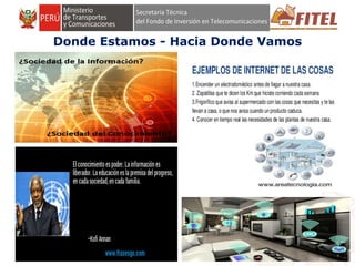 FONDO DE INVERSIÓN EN TELECOMUNICACIONESFONDO DE INVERSIÓN EN TELECOMUNICACIONES
Donde Estamos - Hacia Donde Vamos
 