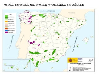 RED DE ESPACIOS NATURALES PROTEGIDOS ESPAÑOLES 