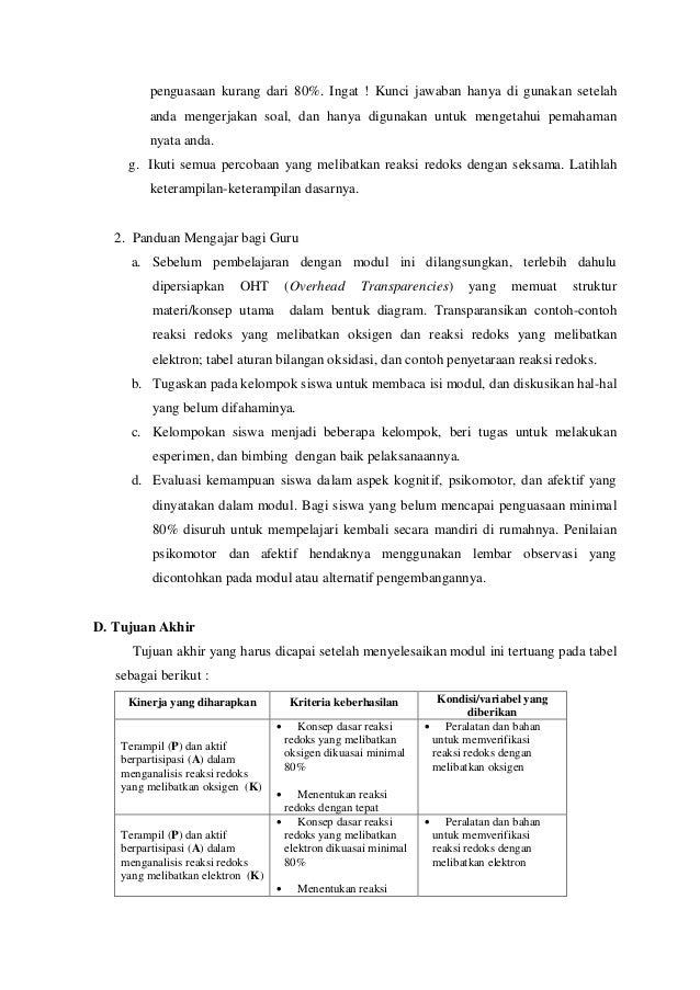 Redoks dan elektrokimia