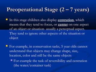 Redo piaget's cognitive development | PPT