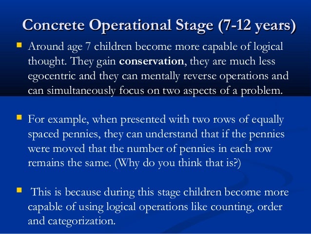 example of formal operational stage