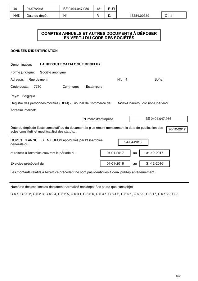 Mauvaise Année Pour La Redoute Belgique