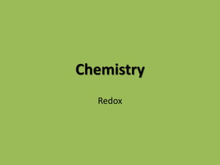 Chemistry Redox 