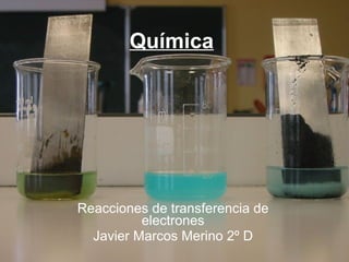 Química Reacciones de transferencia de electrones Javier Marcos Merino 2º D 