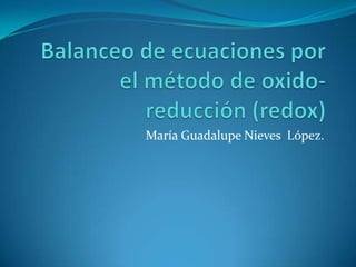 María Guadalupe Nieves López.