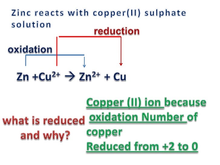 Redox= quiz part 1 with answers