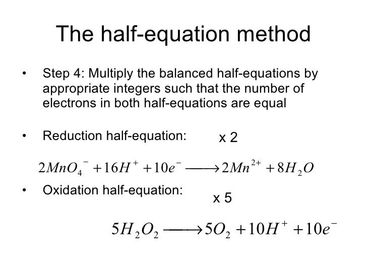 How to write half equations gcse
