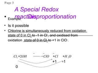 Redox Reactions ppt for class 11 chem pptx | PPTX