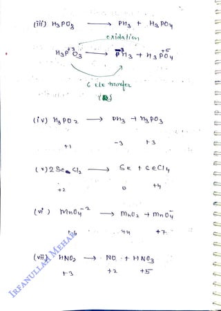 (5D) Hs P O
<br>
(i v) Ma
PO
<br>
( )29e
<br>
(vi )
<br>
+2
<br>
Mnoy
<br>
(vi) HNO,
<br>
t Ha POy
<br>
eaidatey
<br>
NO:+ HNO2
<br>
+2
<br>
+5
<br>
+5
<br>
 
