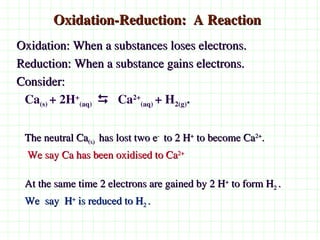 Redox Reactions Example Step By Step Presentation on RedOx Reaction Step by step guide | PPT