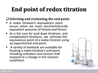 Redox titration