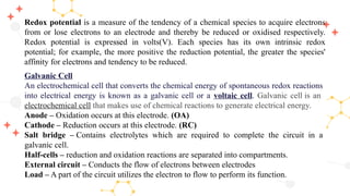 Redox Titration, Redox Potential, Iodometry, Galvanic Cell ...