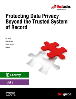 Redguide
Front cover
Protecting Data Privacy
Beyond the Trusted System
of Record
Bill White
Mark Moore
Phillip Wilson
Eva Yan
 