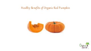 Healthy Benefits of Organic Red Pumpkin
 