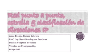 Alma Brenda Ramos Cabrera
Prof. Ing. René Domínguez Escalona
Plantel Cecytem Tecámac
Técnico en Programación
Grupo 503
 