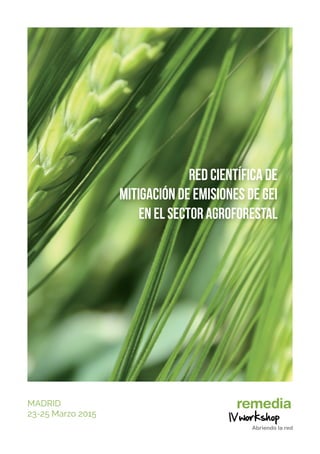 MADRID 
23-25 Marzo 2015 
Red Científica de 
MITIGACIÓN de Emisiones de GEI 
en el Sector Agroforestal 
 