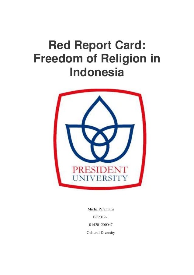 Red Report Card Freedom Of Religion In Indonesia Red Report Card Freedom Of Religion In Indonesia