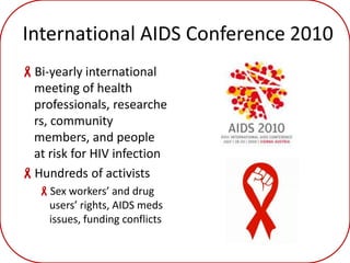 Special events – dinners, silent auction, wine tasting, AIDS Walk