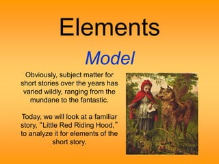 Red riding hood and plot | PPT