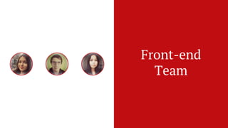 Front-end
Team
 
