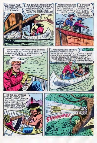 AIE / FISHIN& POLE
BKEAK-UM IN TWO/
HALF JLMP-LU
OUT OF CANOE /
 