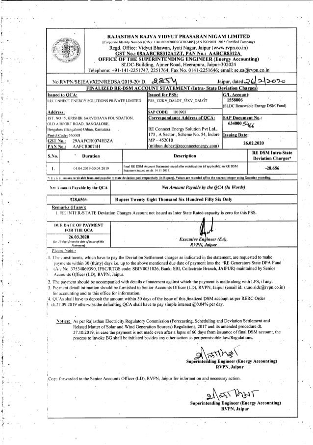 ; ..
J
RAJASTHAN RAJY A VIDYUT PRASARAN NIGAM LIMITED
[CorporateIdentityNumber (CIN):U40I09RJ2000SGC0164851(AN ISO9001:201...