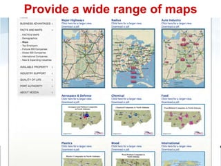 Provide a wide range of maps
 